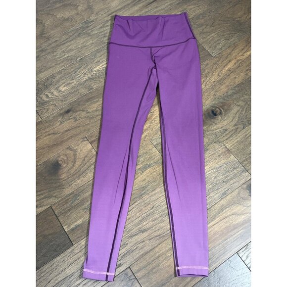 LULULEMON Wunder Under High Rise Pant 31" Purple Ombre Sz 6 EUC - Picture 1 of 4